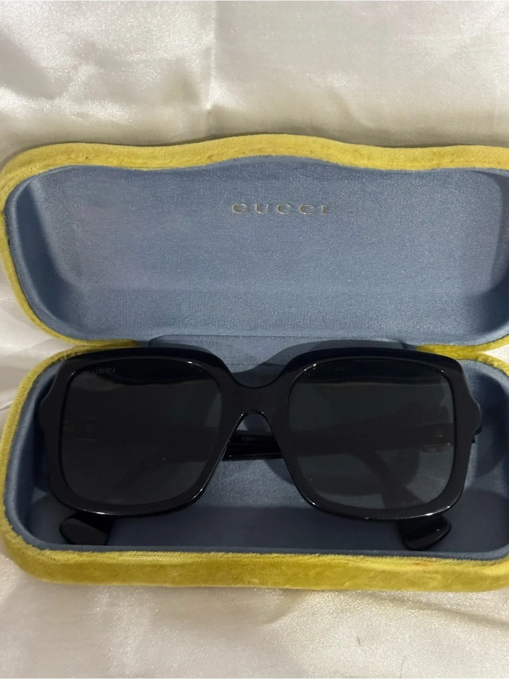 Gucci Black Oversized Square Sunglasses